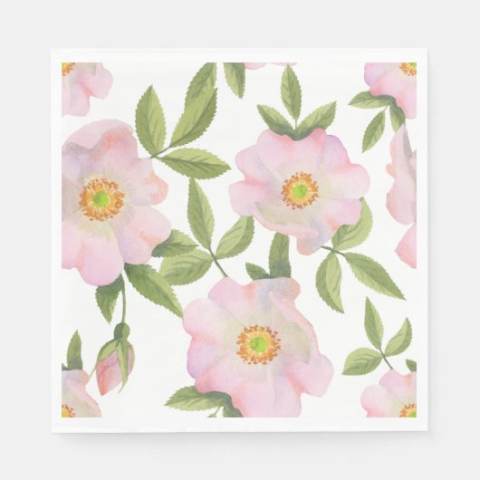 Serviette En Papier Plaques de pique-nique - Rosehip (Devant)