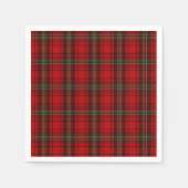 Serviette En Papier Plaques douillettes rouge noir vert (Devant)