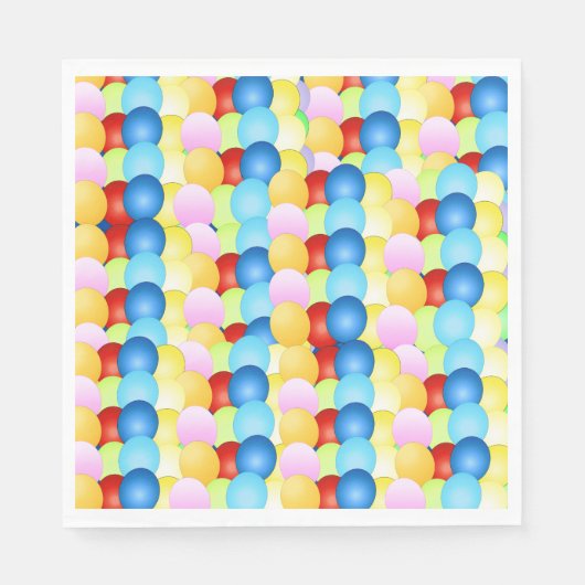 Serviette En Papier Plaques en papier de célébration de ballons joyeux (Devant)