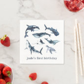 Serviette En Papier Plaques en papier Ocean Animaux (En situation)