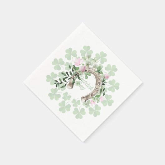 Serviette En Papier Plaques en papier Shamrock Lucky (Coin)
