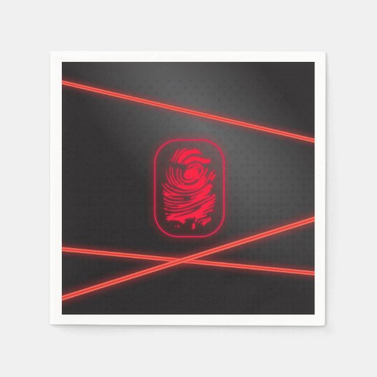 Serviette En Papier Plaques laser de la partie d'espionnage (Devant)