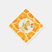 Serviette En Papier Plaques Papier d'anniversaire de Citrus brillantes (Coin)
