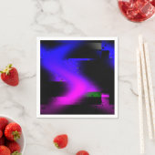 Serviette En Papier Plasma noir brillant (En situation)