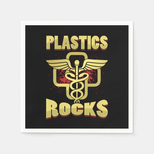 Serviette En Papier Plastic Rocks Plastic Surgeon Cosmetic Surgery Gif (Devant)