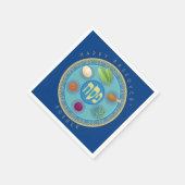 Serviette En Papier Plate de Pâque Kosher Pesach (Coin)