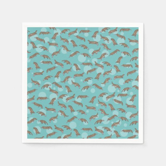 Serviette En Papier Plate-forme Natation (Devant)