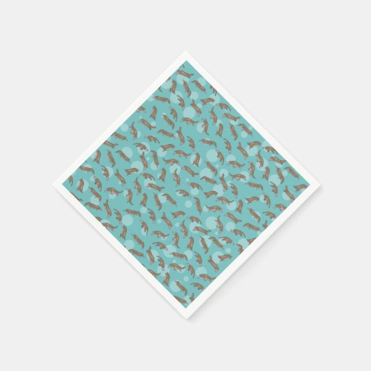 Serviette En Papier Plate-forme Natation (Coin)