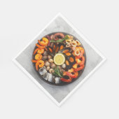 Serviette En Papier Plateau de fruits de mer (Coin)