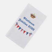 Serviette En Papier Platinum Jubilee 2022 Papier Serviettes d'hôtes (Coin)