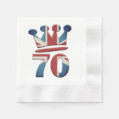 Serviette En Papier Platinum Jubilee Reine Elizabeth 70 ans serviettes (Devant)