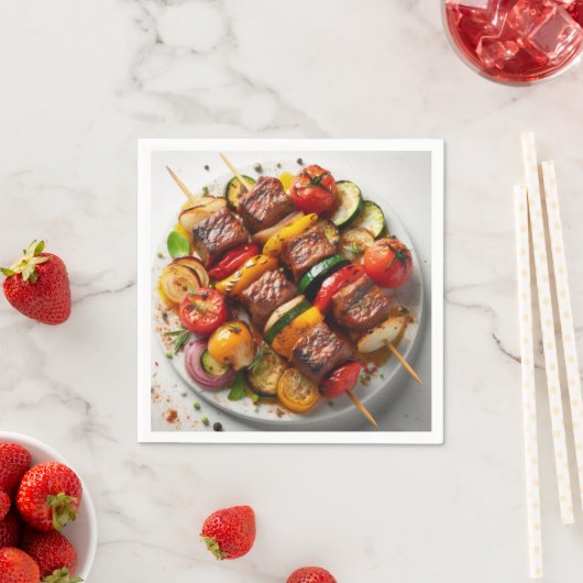 Serviette En Papier Plats grillés (En situation)