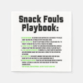 Serviette En Papier Playbook Snack Fouls (Devant)
