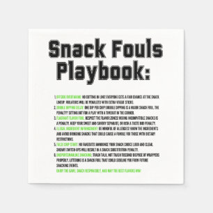 Serviette En Papier Playbook Snack Fouls