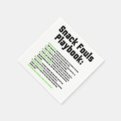 Serviette En Papier Playbook Snack Fouls (Coin)