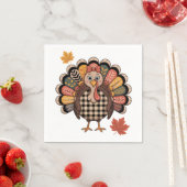 Serviette En Papier Playful Thanksgiving (En situation)