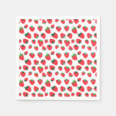 Serviette En Papier Plein de fraises (Devant)