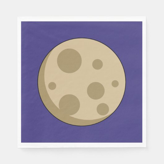 Serviette En Papier Pleine lune (Devant)
