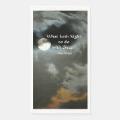 Serviette En Papier Pleine lune avec citation nocturne Mystérieuse (Devant)