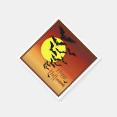 Serviette En Papier Pleine lune Bats Halloween (Coin)