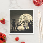 Serviette En Papier Pleine lune éffrayante (En situation)