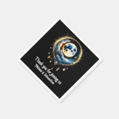 Serviette En Papier Pleine lune étoile nuit luna céleste élégant (Coin)
