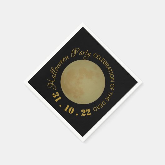 Serviette En Papier Pleine lune, Halloween Party Napkin (Coin)