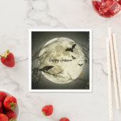 Serviette En Papier Pleine lune hantée Halloween papier de partie (En situation)