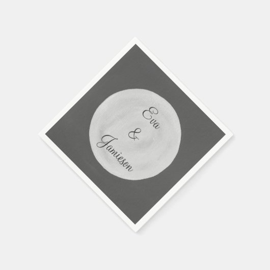 Serviette En Papier Pleine lune Papier personnalisé serviettes (Coin)