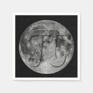 Serviette En Papier Pleine lune Pi Day Fun
