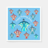 Serviette En Papier Plongée en ciel (Devant)