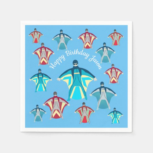 Serviette En Papier Plongée en ciel (Devant)