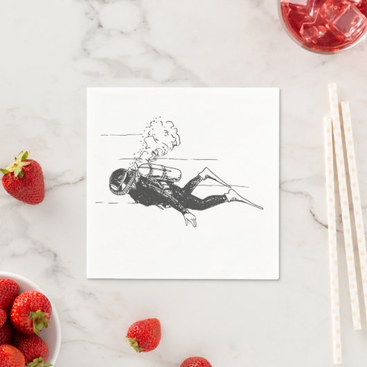 Serviette En Papier Plongeur (En situation)