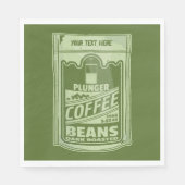 Serviette En Papier Plongeur café pop art emballage alimentaire illust (Devant)