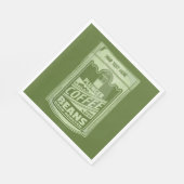 Serviette En Papier Plongeur café pop art emballage alimentaire illust (Coin)