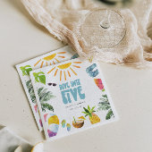 Serviette En Papier Plongez dans cinq piscines fête d'anniversaire