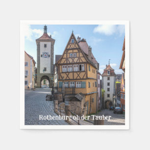 Serviette En Papier Plönlein à Rothenburg ob der Tauber, Allemagne