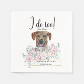Serviette En Papier Plott Hound Chien Mariage Cocktail Napkins (Devant)