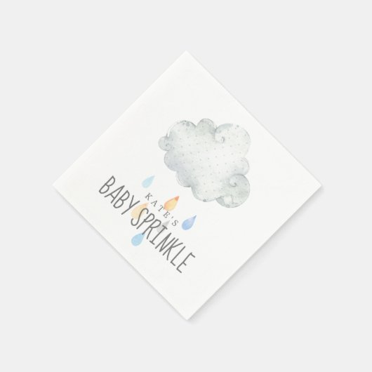 Serviette En Papier Pluie Nuage Garçon Bébé saupoudrer serviettes (Coin)