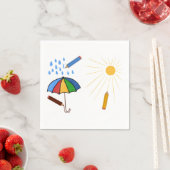 Serviette En Papier Pluie ou éclat (En situation)