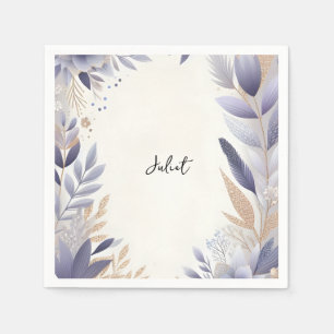 Serviette En Papier Plum Fall Été Lavande Fête des mariées Sage