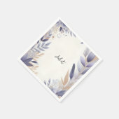 Serviette En Papier Plum Fall Été Lavande Fête des mariées Sage (Coin)