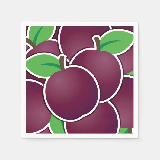 Serviette En Papier Plum funky (Devant)
