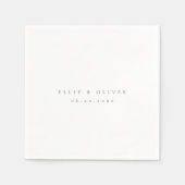 Serviette En Papier Plum Purple Boho Mariage Cocktail moderne (Devant)
