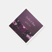 Serviette En Papier Plum Roses (Coin)