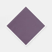 Serviette En Papier Plum solide foncé pourpre foncé (Coin)