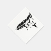Serviette En Papier plume & Eagle (Coin)