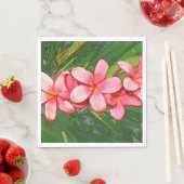 Serviette En Papier Plumeria (En situation)