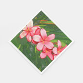 Serviette En Papier Plumeria (Coin)