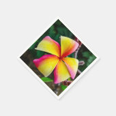 Serviette En Papier Plumeria rubra (Coin)